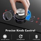 NOXTON Keramische kookplaten 4 platen 60cm，Inbouw, Zwarte glazen kookplaat, Aanraakbediening, Kinderslot, Oververhittingsindicator, Timer van 1-90 minuten