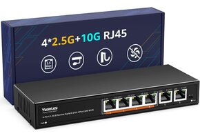Netwerk Switch 6-Poorts 2.5GbE/10GbE - 52% Korting!