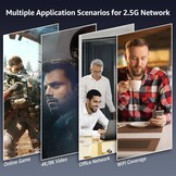 6-Poorts 10Gbps Niet-beheerde Netwerkswitch met 4x 2.5Gbps en 2x 10Gbps RJ45 Poorten