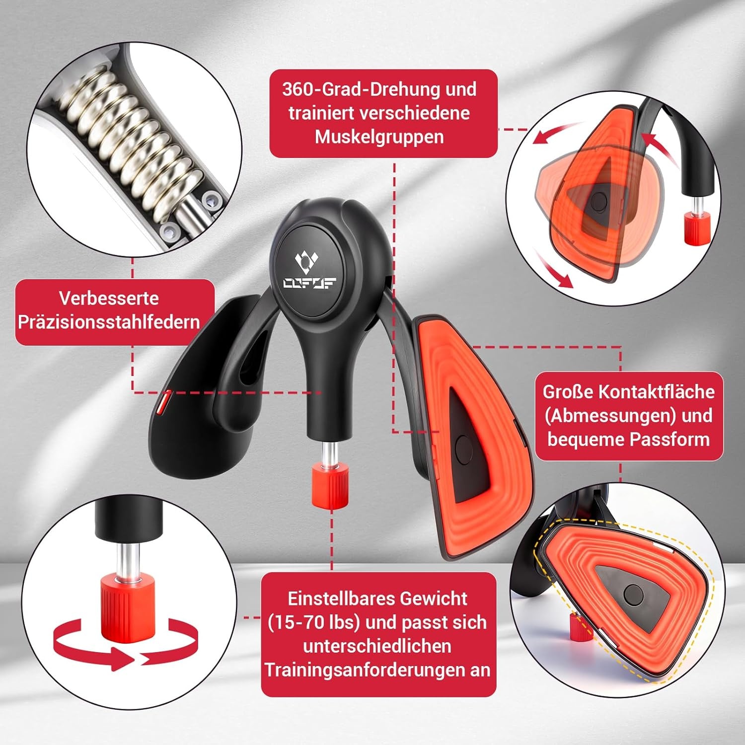 Dijbeentrainer, 15-70 lbs bekkenbodemtrainer voor vrouwen, multifunctionele zittrainer, billentrainer met weerstandsbanden, beenpers voor thuis, bekkenbodem, trainingsapparaat voor vormen, yoga