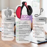 Dijbeentrainer, 28-38 lb bekkenbodemtrainer voor dames, beenpers, multifunctionele arm- en beentrainer, trimmer, billentrainer po trainer met weerstandsbanden, fitnessband, booty sportbanden