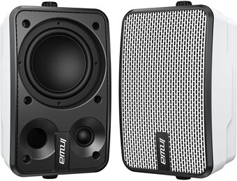 Inwa Bluetooth-Outdoorluidspreker, Draadloos Geluidssysteem voor Binnen en Buiten, IPX5-Waterdicht, 400W (2 Stuks, 2025 Nieuwe Bluetooth-Naam "Sync Speaker", RMS 40W)