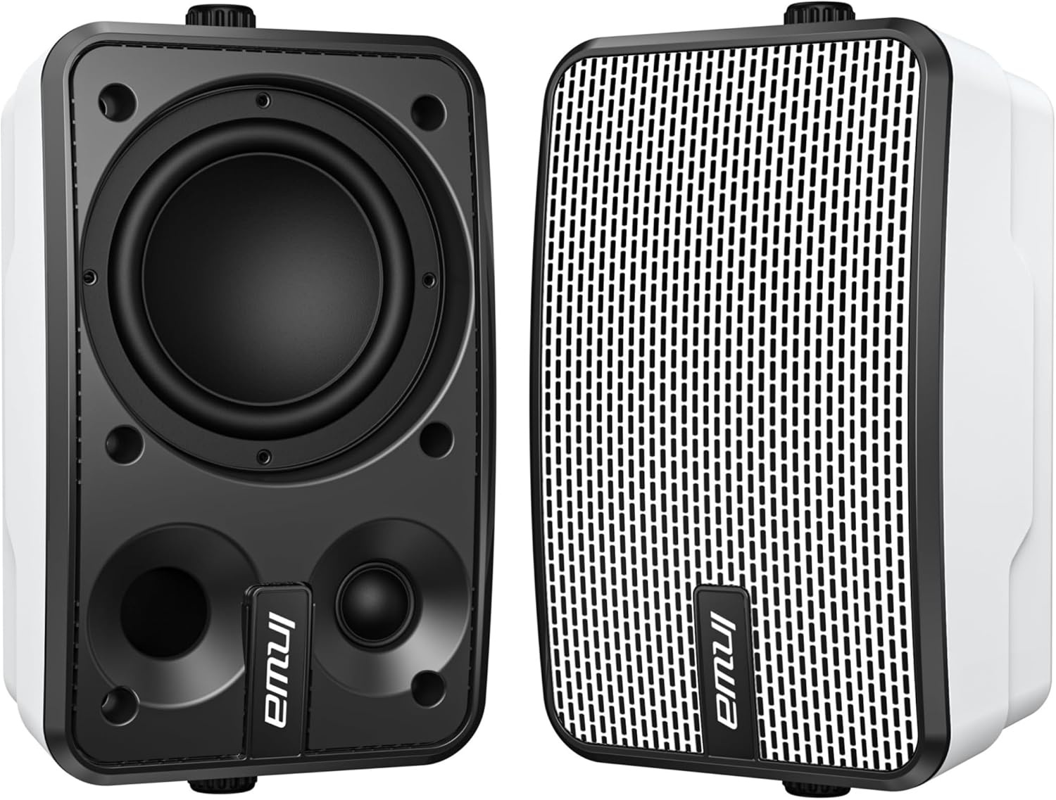 Inwa Bluetooth-Outdoorluidspreker, Draadloos Geluidssysteem voor Binnen en Buiten, IPX5-Waterdicht, 400W (2 Stuks, 2025 Nieuwe Bluetooth-Naam "Sync Speaker", RMS 40W)