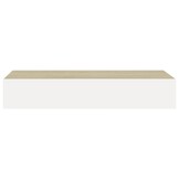 vidaXL Zwevende Wandschappen (2 st) met Lade - 60cm - 64% Korting!