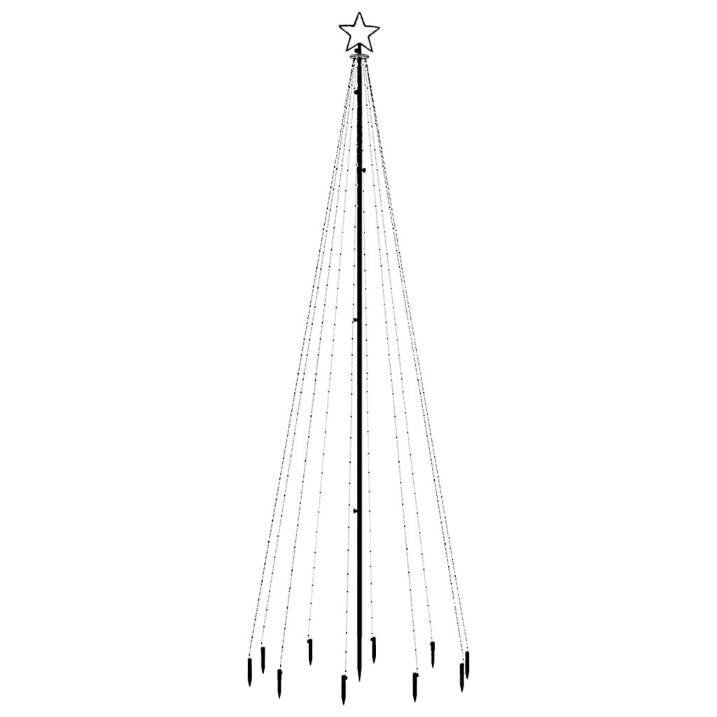Kerstboom met grondpin 310 Warmwitte LED's 300 cm - 76% Korting
