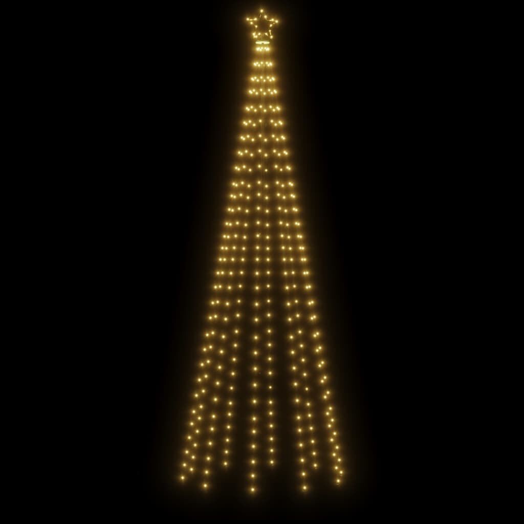 Kerstboom met grondpin 310 Warmwitte LED's 300 cm - 76% Korting