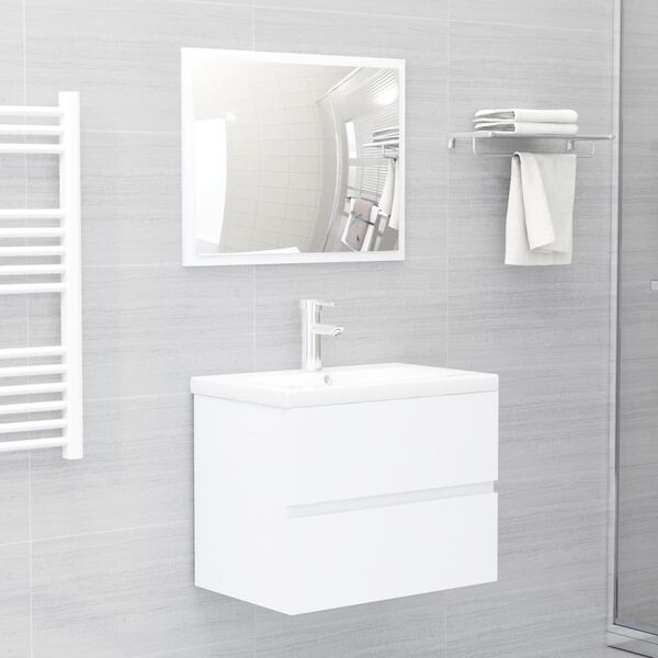 vidaXL Wastafelkast Wit 60x38,5x45 cm | 52% Korting!