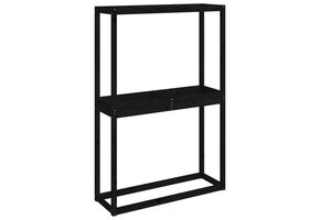 vidaXL Bandenrek Grenenhout Zwart - 64% Korting