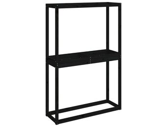 vidaXL Bandenrek Grenenhout Zwart - 120x40x180 cm (61% Korting!)