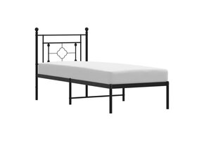VidaXL Bedframe Metaal Zwart 80x200 cm - 56% Korting