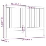 vidaXL Hoofdbord Grenenhout - 56% Korting!