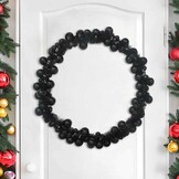 vidaXL Zwarte Kerstbal Guirlande 186cm - 65% Korting!