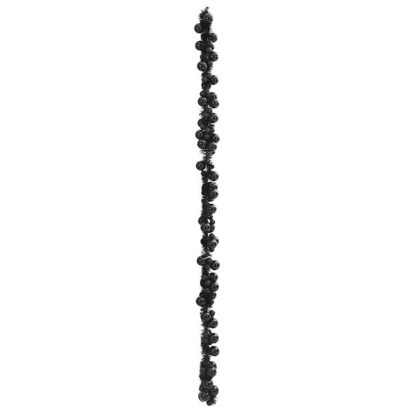vidaXL Zwarte Kerstbal Guirlande 186cm - 65% Korting!