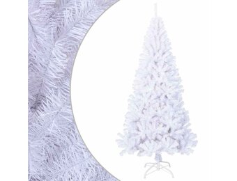 vidaXL Witte Kunstkerstboom 210 cm - 62% Korting