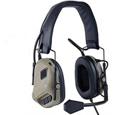 ATAIRSOFT Tactische Communicatie Headset met Microfoon - Waterproof - TAN