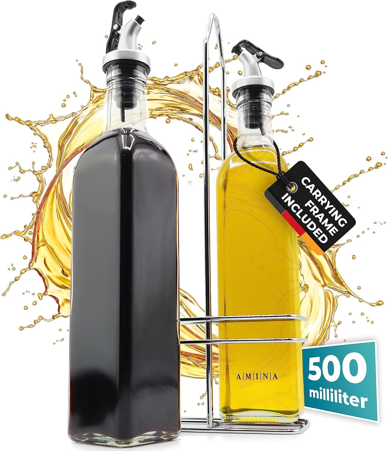 Olie- & Azijnflessen Set 2x250ml | 40% Korting