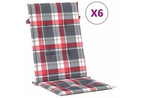 VidaXL Tuinstoelkussens 6 st Rood - 56% Korting!