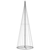 vidaXL Kegelkerstboom met 732 LED's (koudwit) - 160x500 cm - 74% Korting