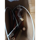 Dimbare Houten Tripod Vloerlamp met Plank & Afstandsbediening - 53% Korting!