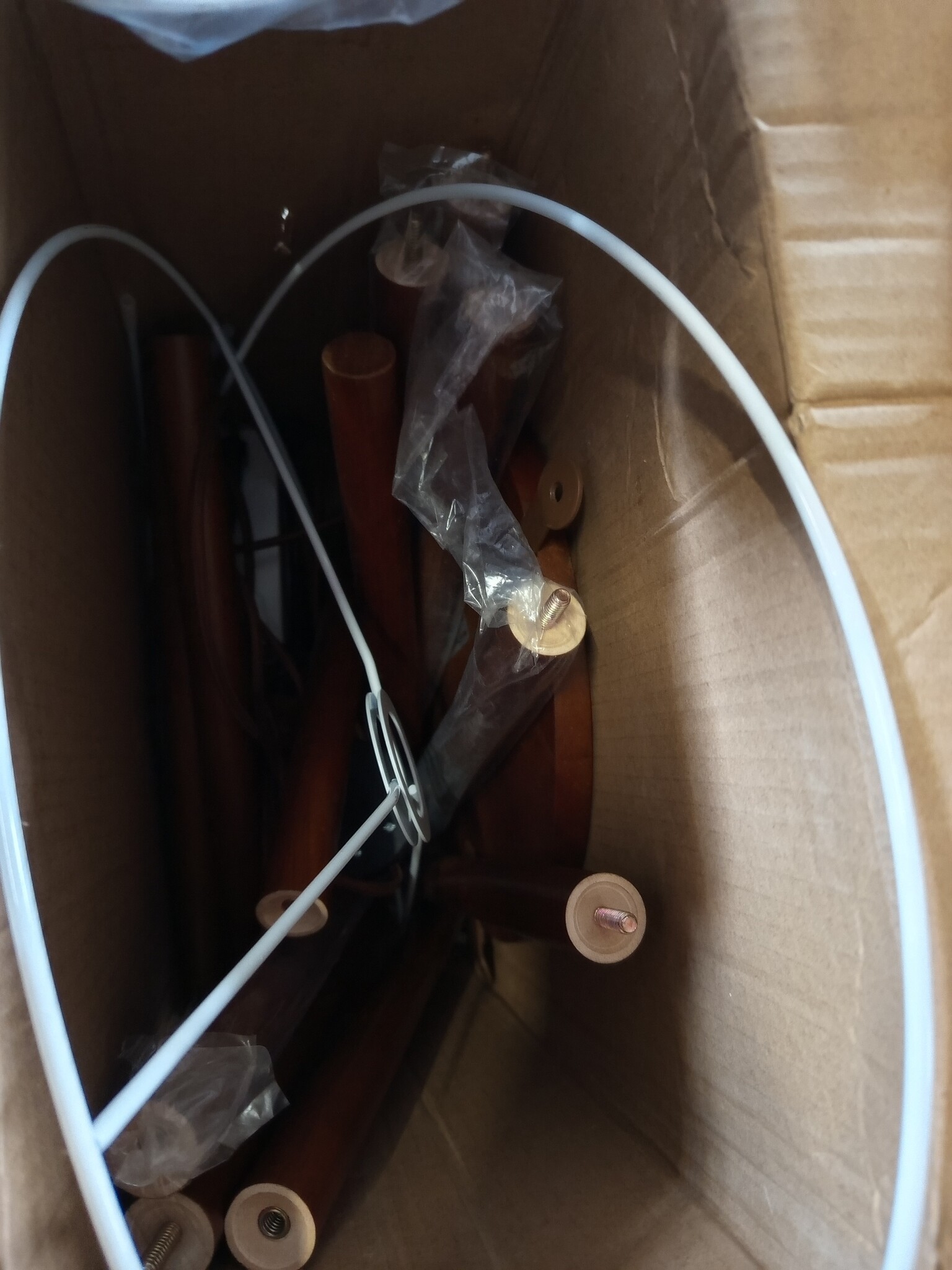 Dimbare Houten Tripod Vloerlamp met Plank & Afstandsbediening - 53% Korting!