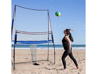 Verstelbaar Volleybal Trainingsnet Blauw - 34% Korting!