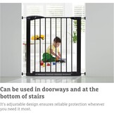 Traphekje Zwart 76-82cm, Uitbreidbaar (-33%)