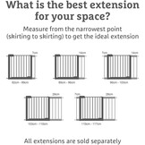 Traphekje Zwart 76-82cm, Uitbreidbaar (-33%)