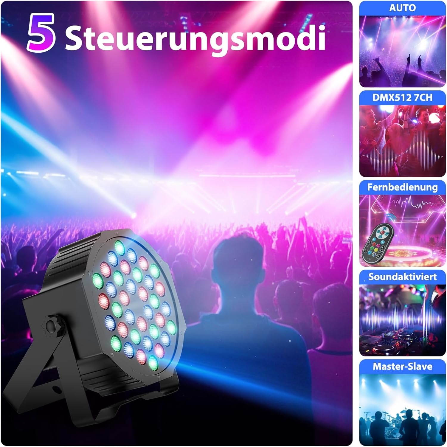 LED Par Podiumlamp Set van 2 - 33% Korting!