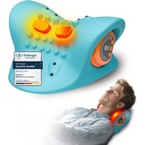 Draagbare Nekmassager met Verwarmingsfunctie - Blauw | 47% Korting