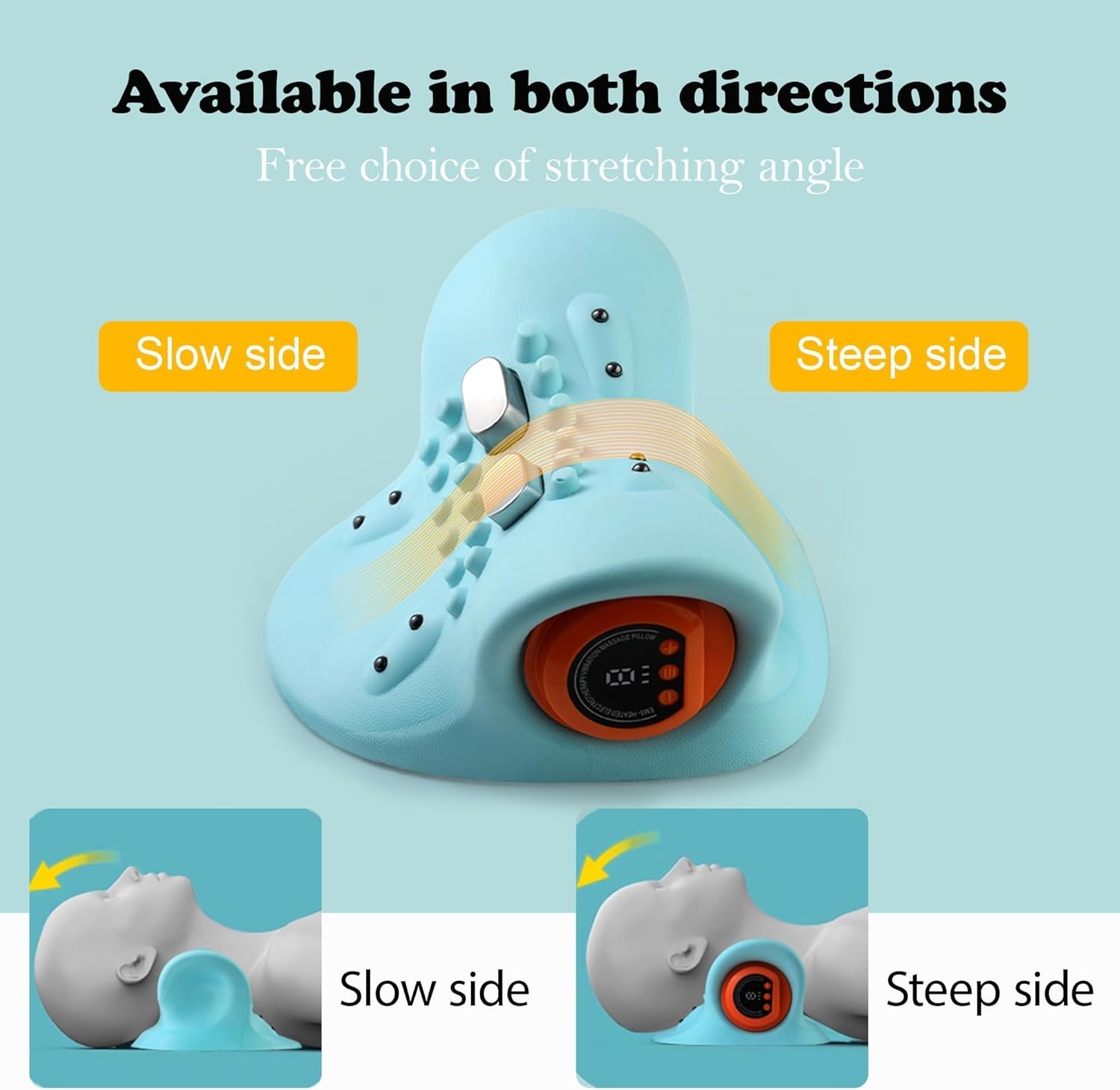 Draadloze Nekmassager met Warmte - 6 standen - 28% Korting