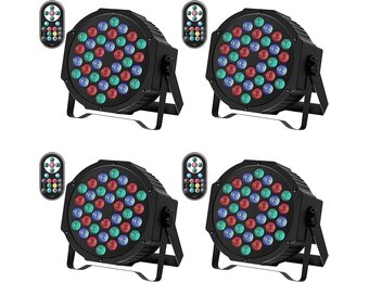 LED Par Spots Set van 4 - 34% Korting