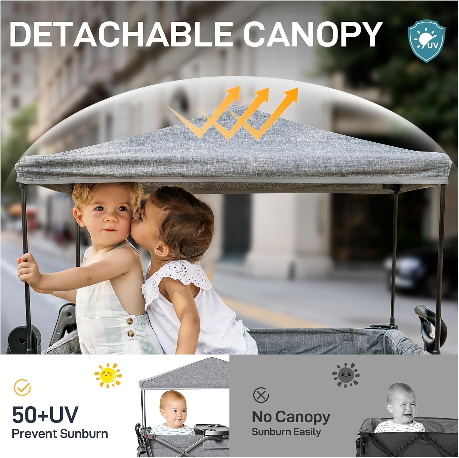 Geretourneerde Bollerwagen voor 2 Kinderen - 30% Korting!