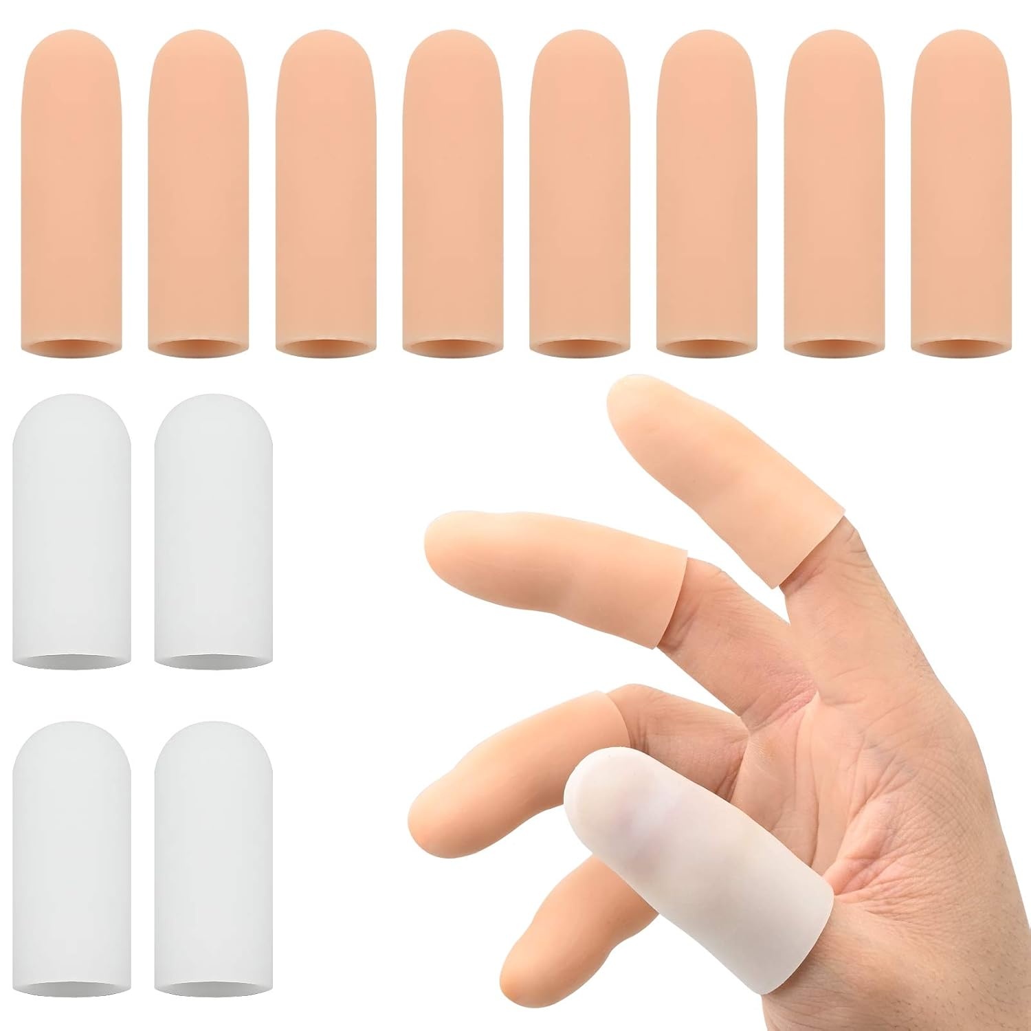 12x Vingerbeschermers Gel - Artritis, Handeczeem, Sport - 29% Korting