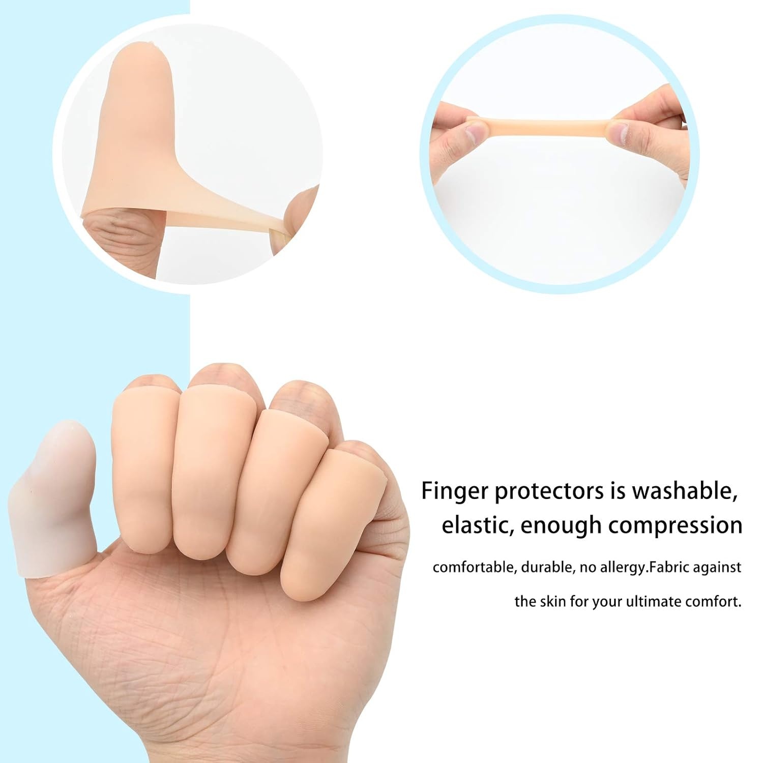 12x Vingerbeschermers Gel - Artritis, Handeczeem, Sport - 29% Korting