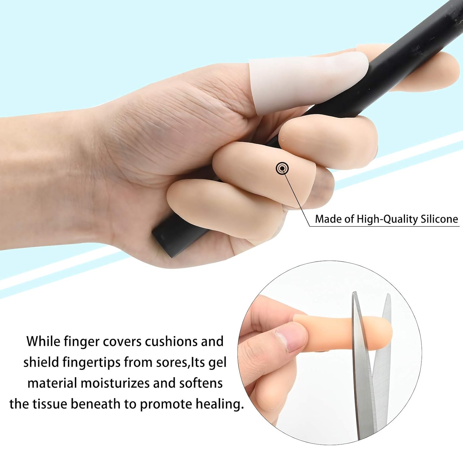 12x Vingerbeschermers Gel - Artritis, Handeczeem, Sport - 29% Korting