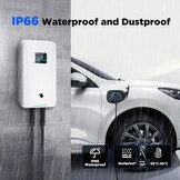 Morec ev oplader type 2 7kW 32A eenfasig met app, ondersteunt bluetooth- en wifi-verbinding, ev laadstation IEC 62196-2 standaardstekker