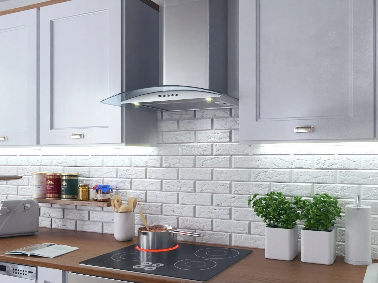 Afzuigkap RVS & Glas - 650 m³/u - 54% Korting