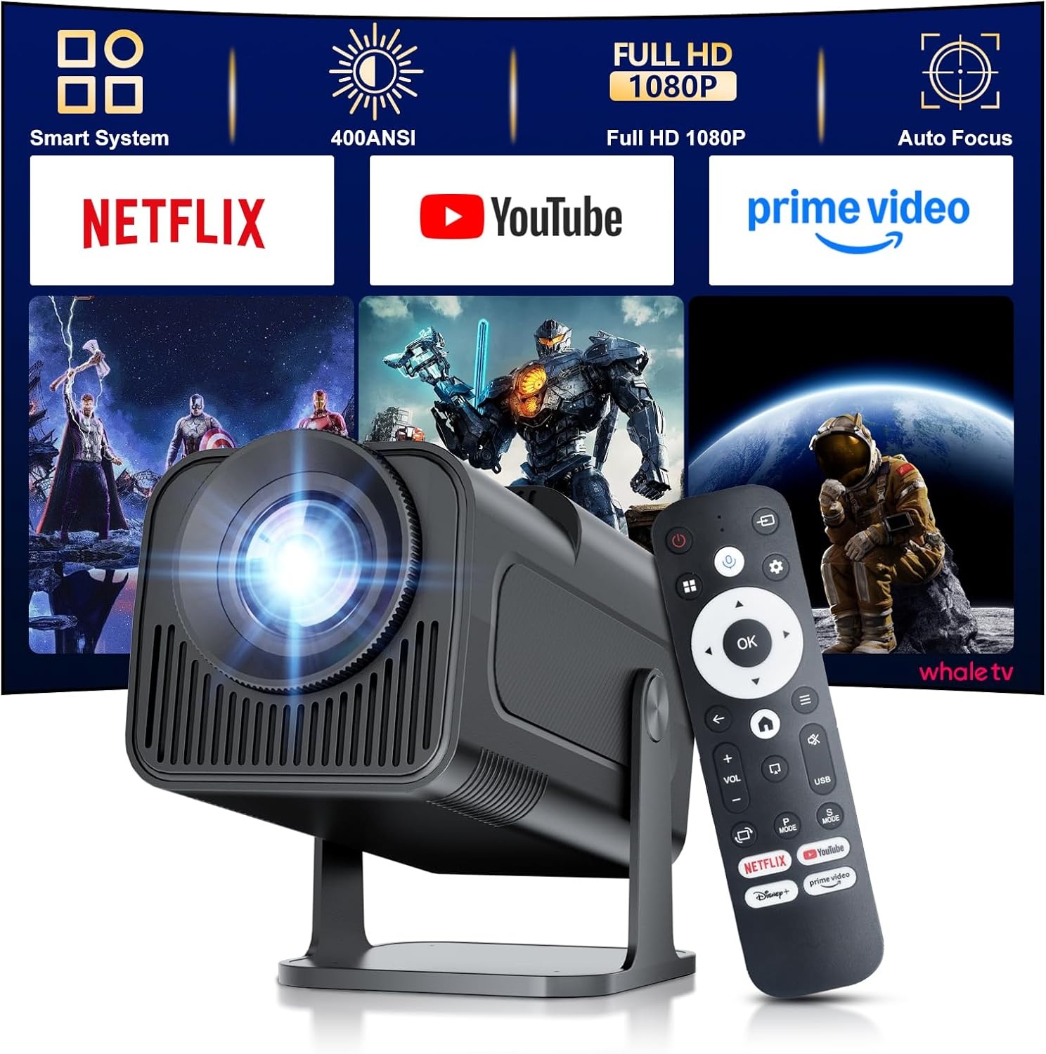 Geretourneerde Beamer 1080P Full HD (30% korting)