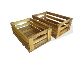 VidaXL Appelkisten Acaciahout (2 stuks) - 34% Korting