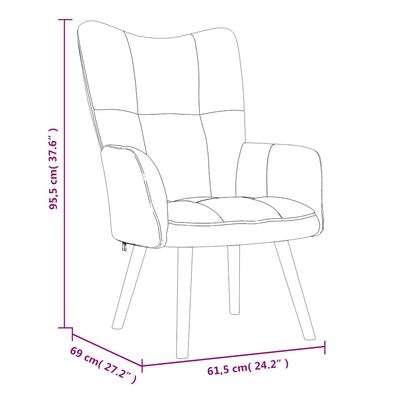 VidaXL Relaxstoel Blauw Fluweel - 41% Korting