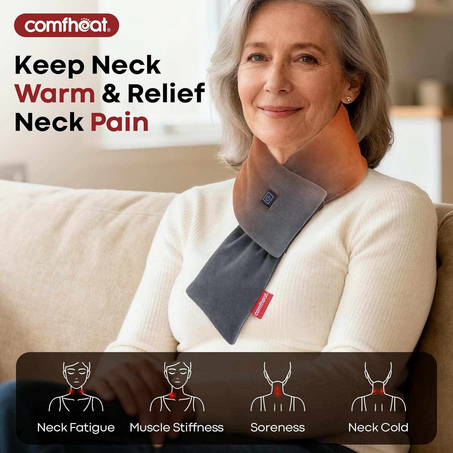 Verwarmde Sjaal met Batterij - 33% Korting!