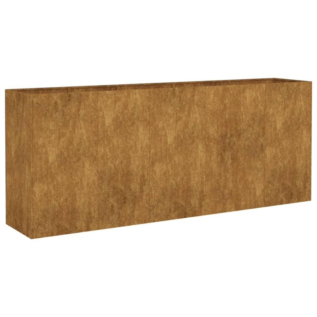 vidaXL Verhoogde Plantenbak 200x40x80 cm Cortenstaal - 55% Korting
