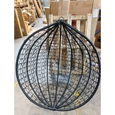 Hangstoel Ei Stoel met Frame - Zwart | 59% Korting