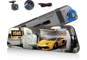 Dashcam Achteruitkijkspiegel met Achteruitrijcamera - 34% Korting!