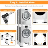 Wasmachinebasis Verrijdbaar & Verstelbaar - 34% Korting!