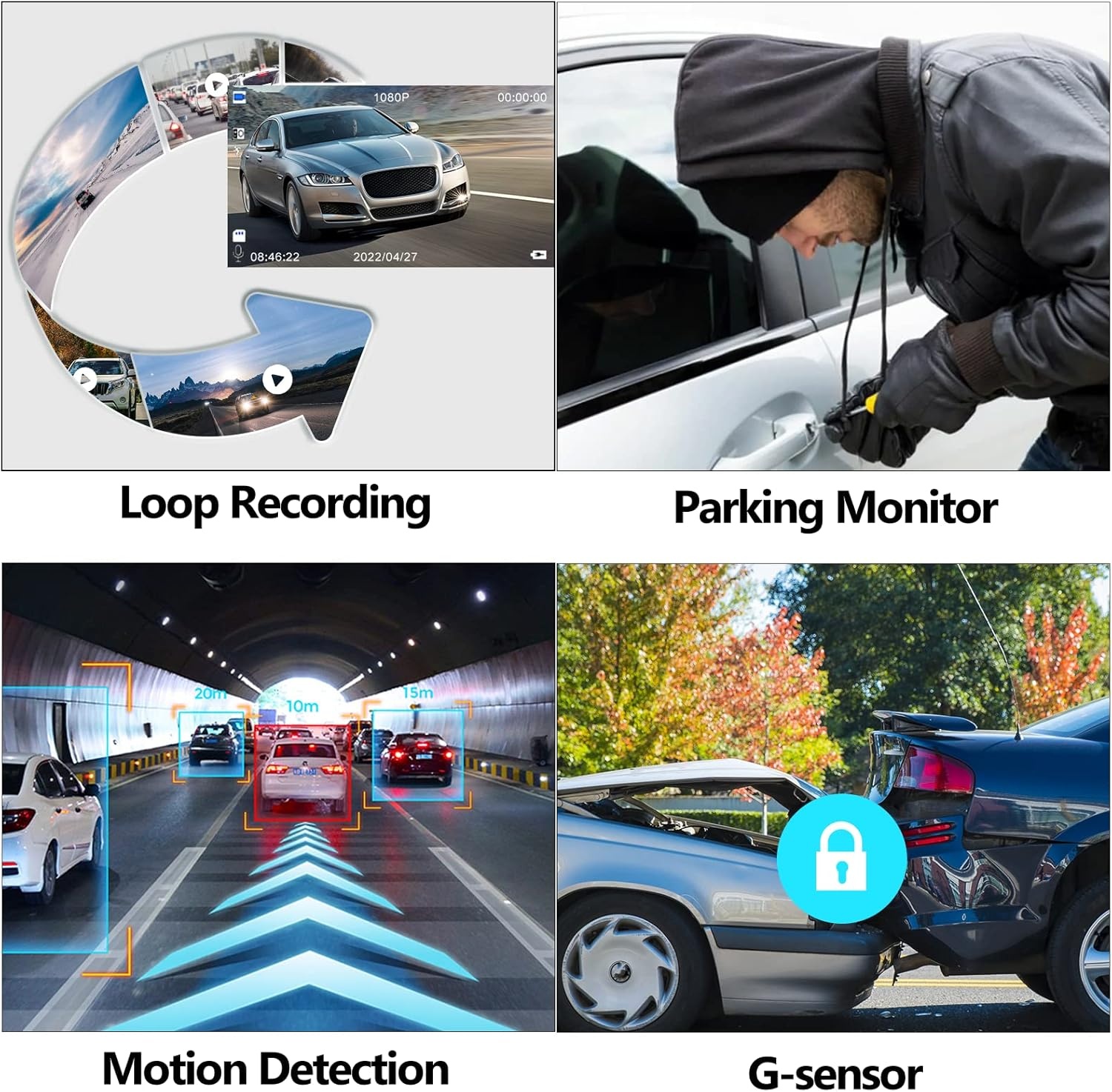 Dashboardcamera met Achteruitrijcamera | 51% Korting | 4,5" HD 1080P