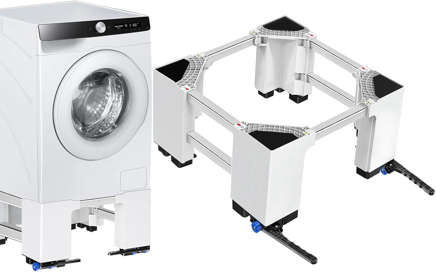 Wasmachinebasis Verrijdbaar & Verstelbaar - 34% Korting!