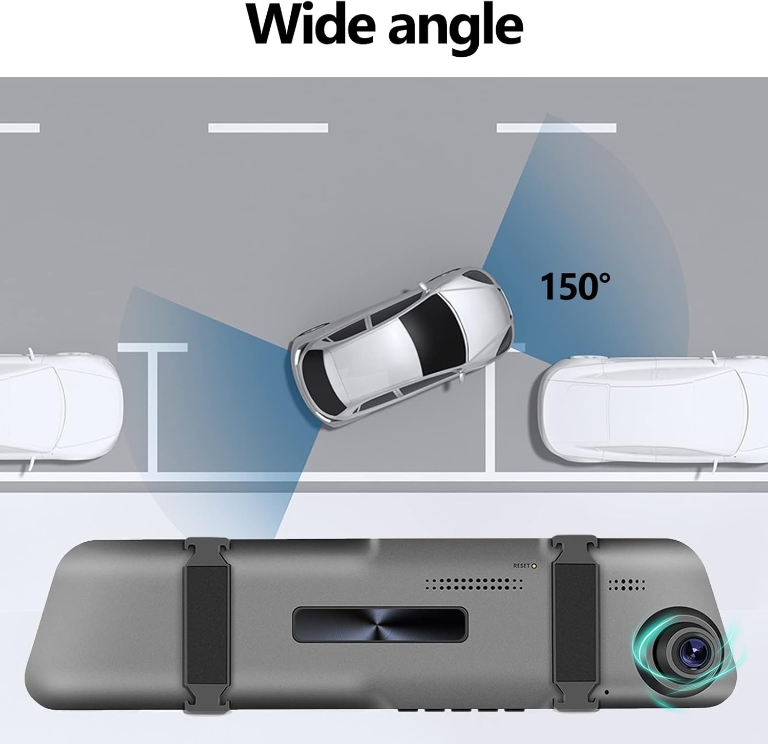 Dashcam Achteruitkijkspiegel met Achteruitrijcamera - 34% Korting!