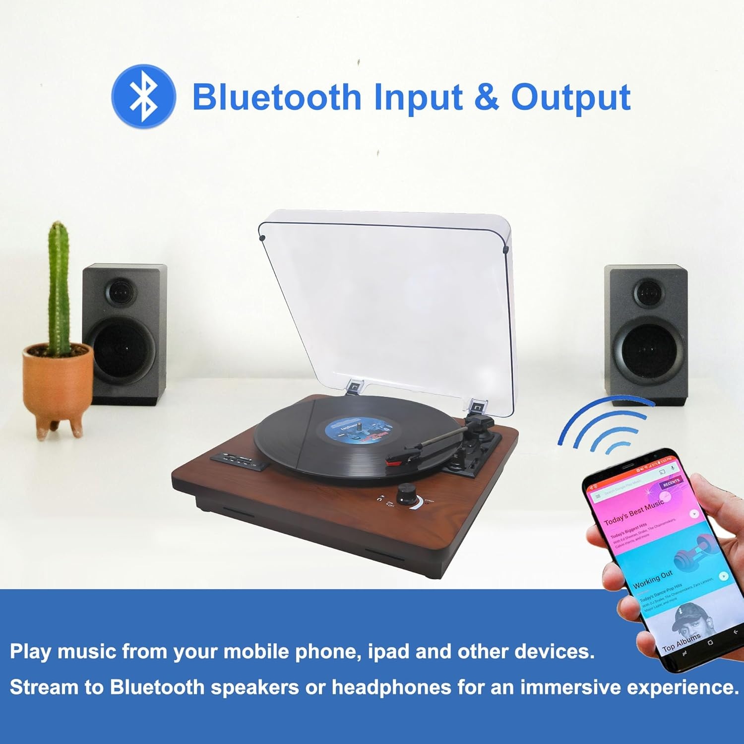 Retro Platenspeler met Bluetooth & USB Opname | 34% Korting