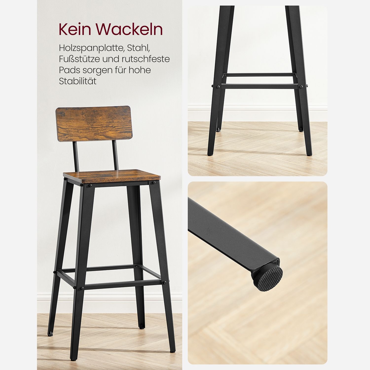 VASAGLE Barstoelen Set (2) - 34% Korting!